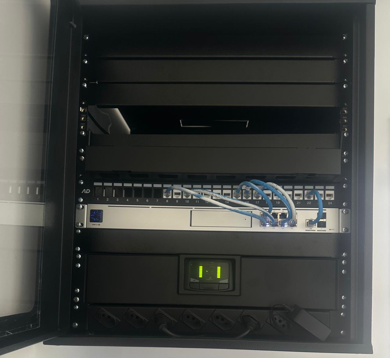 Rack residencial montado