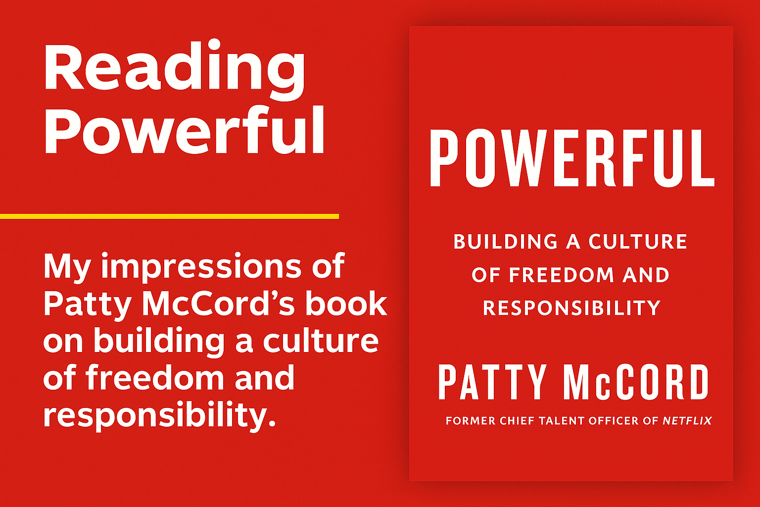 Powerful - Patty McCord