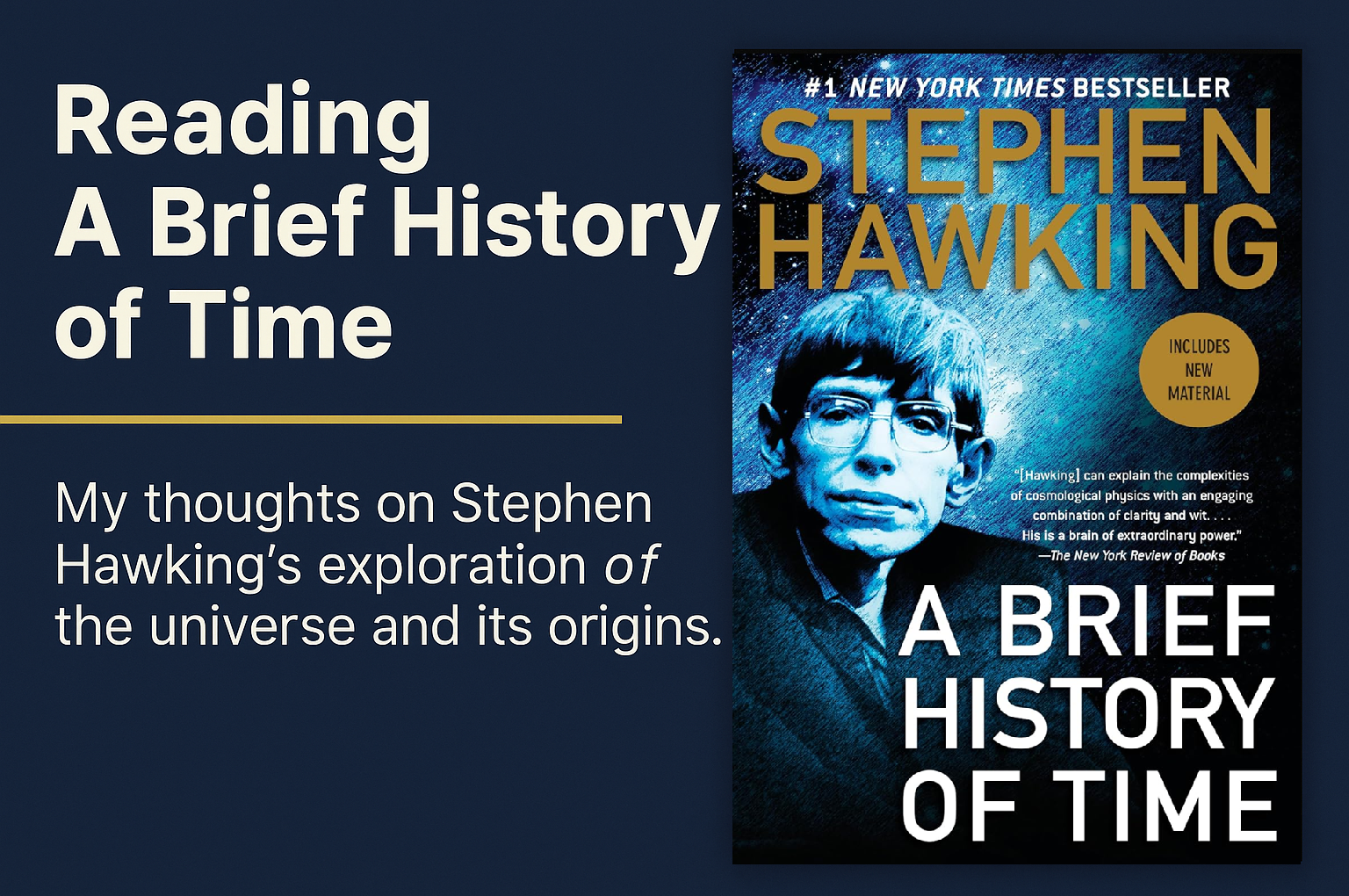 A Brief History of Time - Stephen Hawking