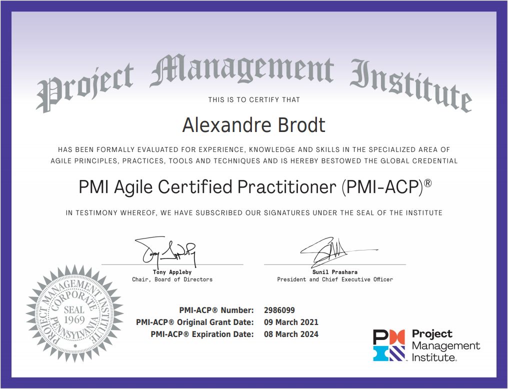 Certificação PMI-ACP
