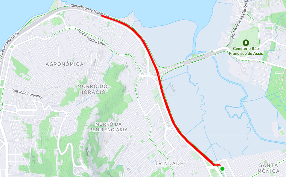 Mapa, T&F Run Series Villa Romana